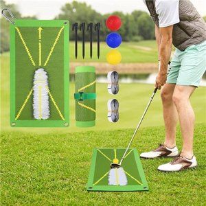 Golf Training Mat for Swing Detection Batting, Premium Golf Impact Mat